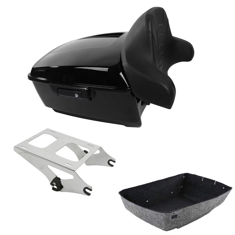 King trunk backrest mount for Harley Touring CVO Street Road Glide (2014–2026)