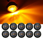 20x LED Round Side Marker Lights for RV Truck Trailer (Universal Fit)