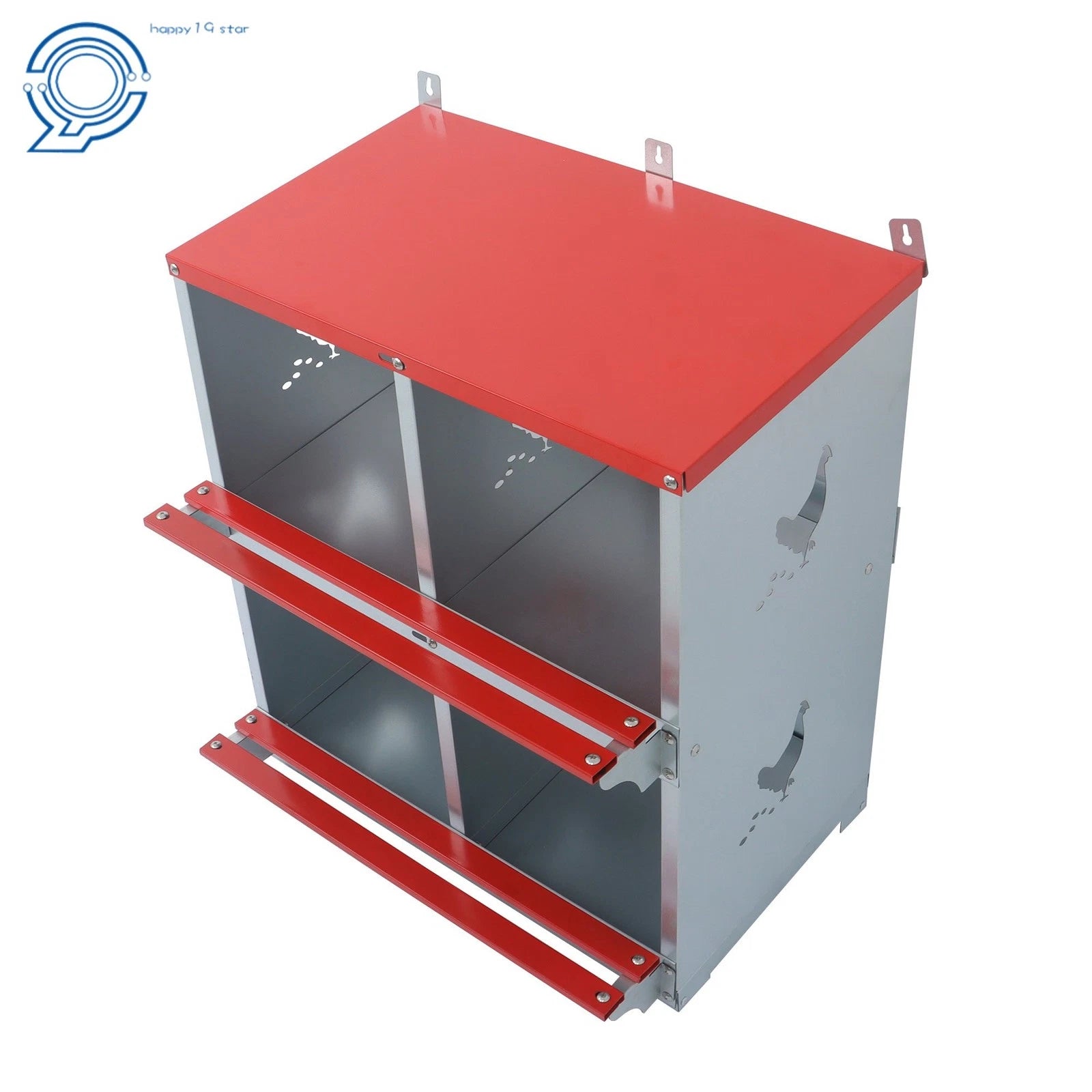 Set of 4 Chicken Nest Boxes for Egg Collection