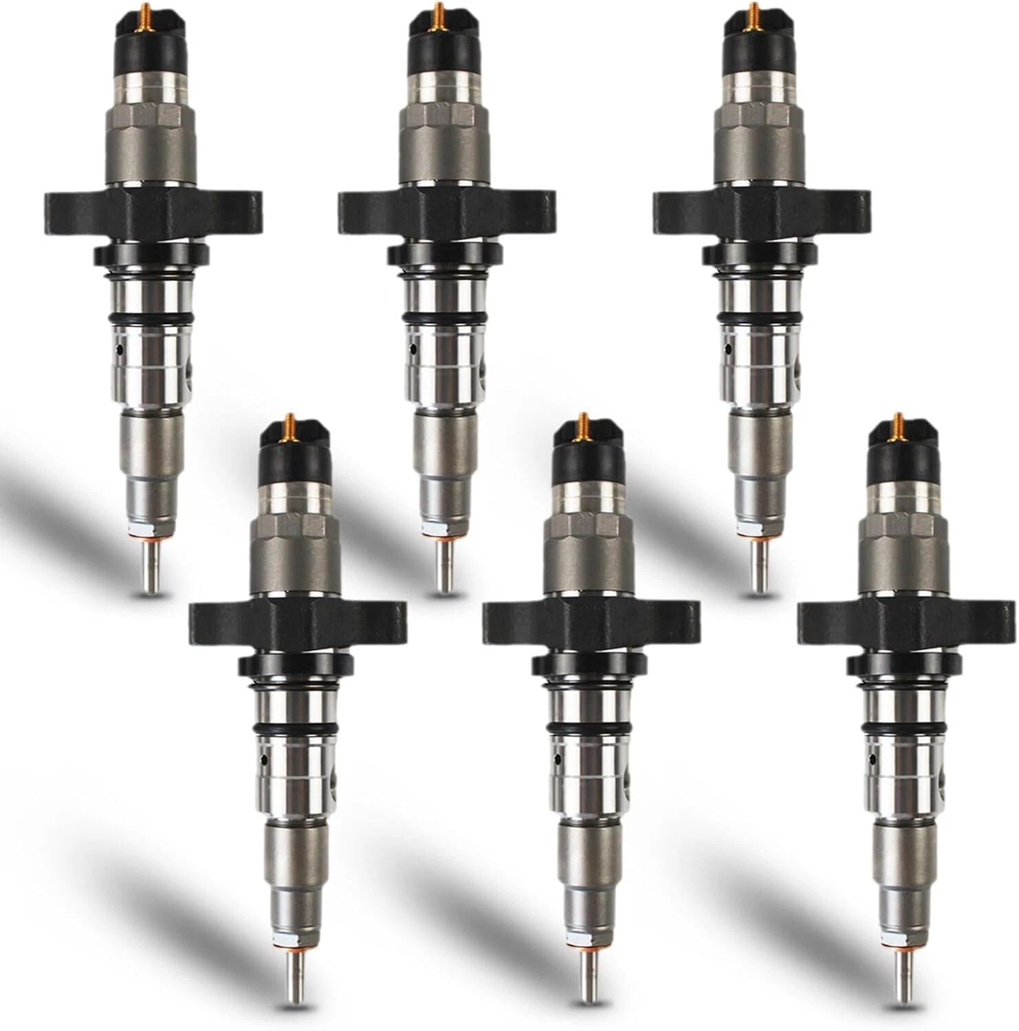 Set of 6 Fuel Injectors 0445120238 0986435505 for Dodge Ram 2500 3500 (2004–2009)
