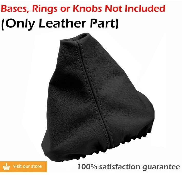 Leather Manual & Brake Boot Cover for VW Jetta Golf (1991–1998) Black