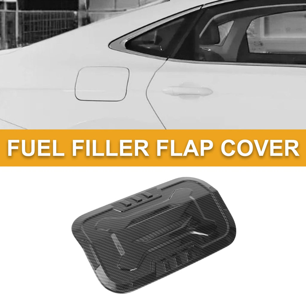 Fuel Tank Door Cap for Toyota Prado (2024–2025) Adhesive Carbon Fiber Black