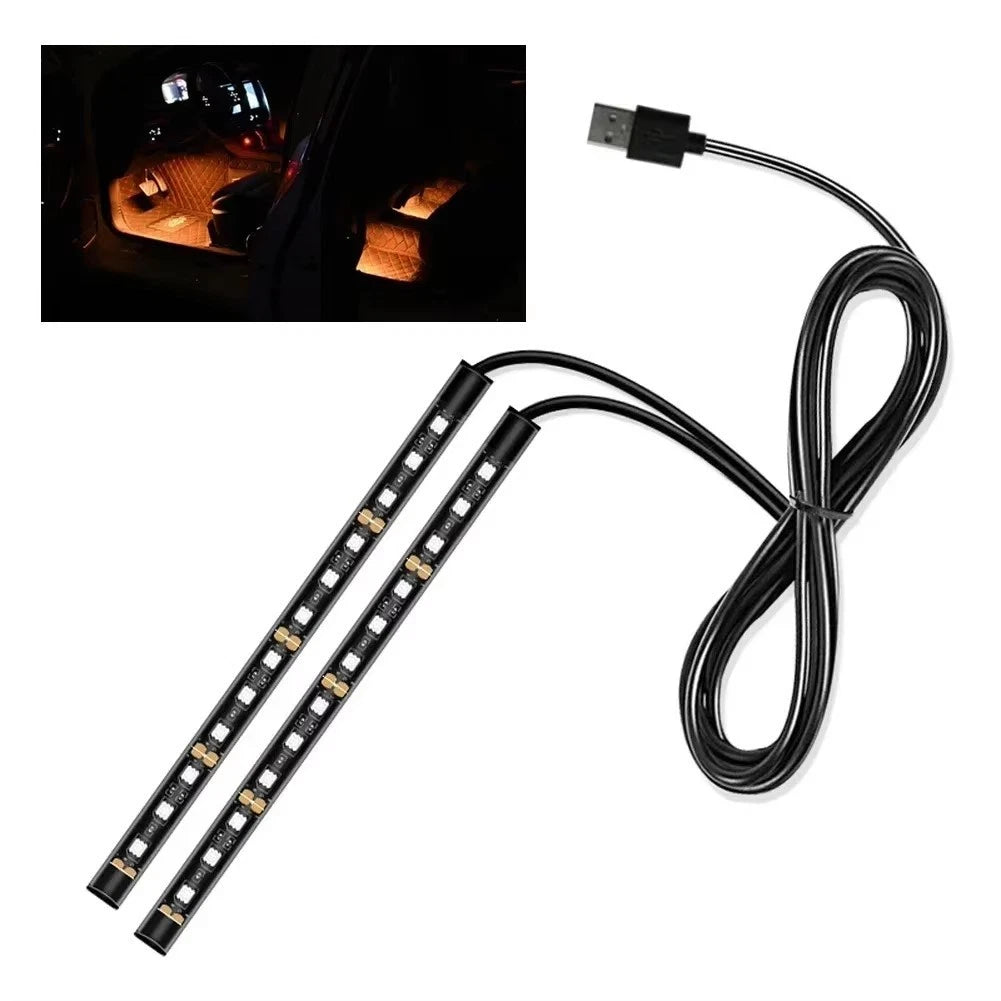 24 LED Car Foot Light Strip for Universal Vehicles (2010–2023)