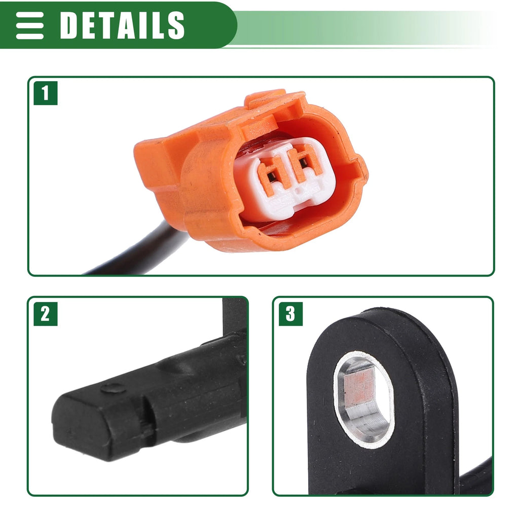Set of 2 ABS Speed Sensors for Honda Accord (No. 57450SDC013)