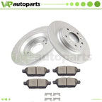Set of 2 Rear Brake Pads and Rotors for Ford Fusion Mercury Milan Mazda 6 (2006–2012)