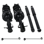 Front Struts w/ Coil Spring & Rear Shocks Sway Bar Links for Acura RDX (2007–2012)