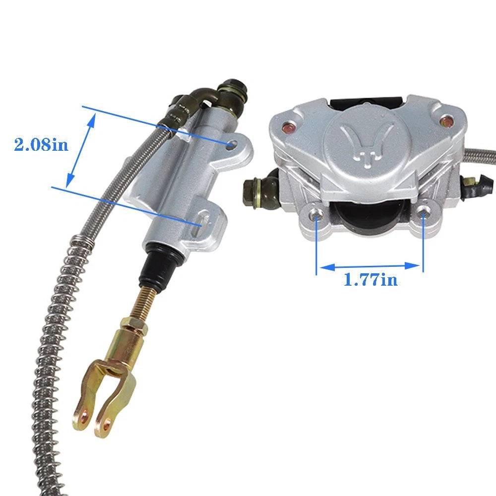 Rear Axle Kit with Brake Assembly and Sprocket Hub for Go Kart ATV