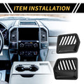 1 Pair Dashboard Side Air Vent AC Outlet Cover Trim for Ford F-150 (2015–2020)