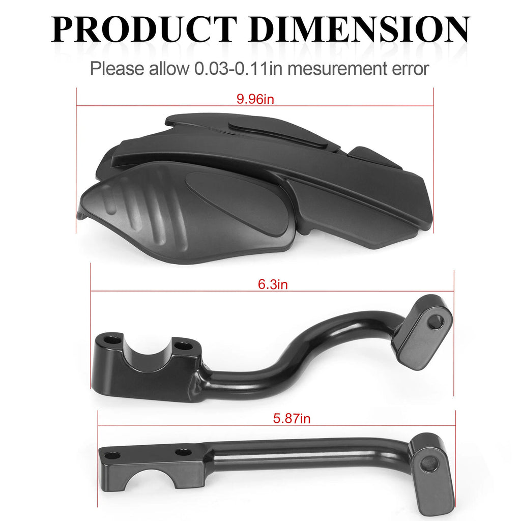 2 Hand Guards & Bracket Mount Kit for Polaris Sportsman 400 450 570 800 850 1000