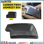 Carbon Fiber Interior Console Armrest Lid Cover Trim for BMW 3 Series (E90 E92 E93)