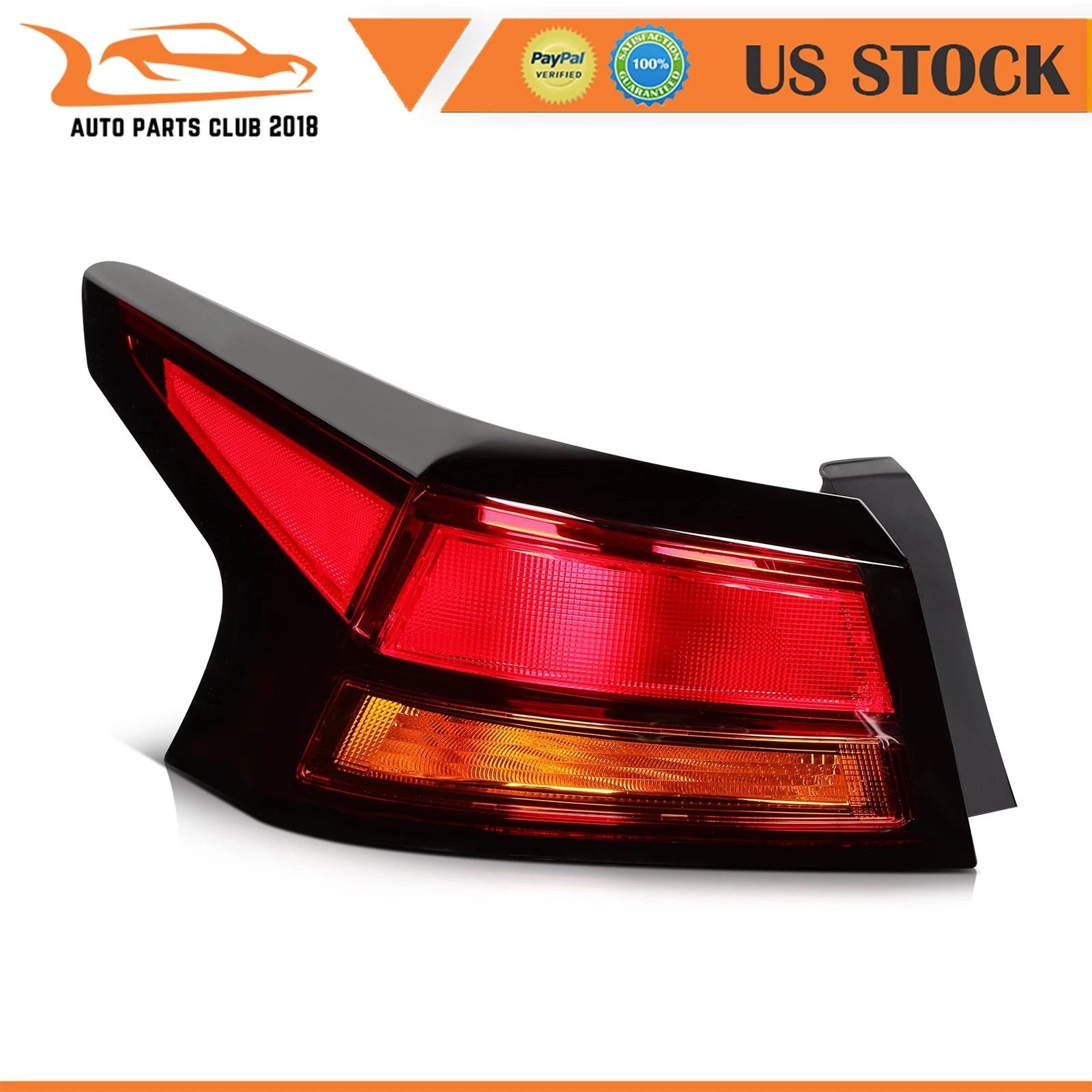 Outer Brake Tail Light Assembly Driver Side for Nissan Altima (2019–2022)
