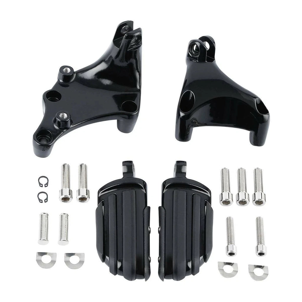 Black Passenger Foot Peg Pedal Mount for Harley Sportster 883 1200 (2014–2022)