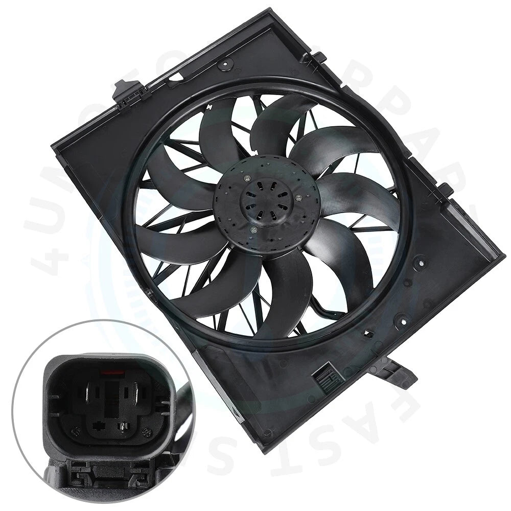 Radiator Cooling Fan Assembly for BMW 525i 530xi 528i xDrive (2006–2009)