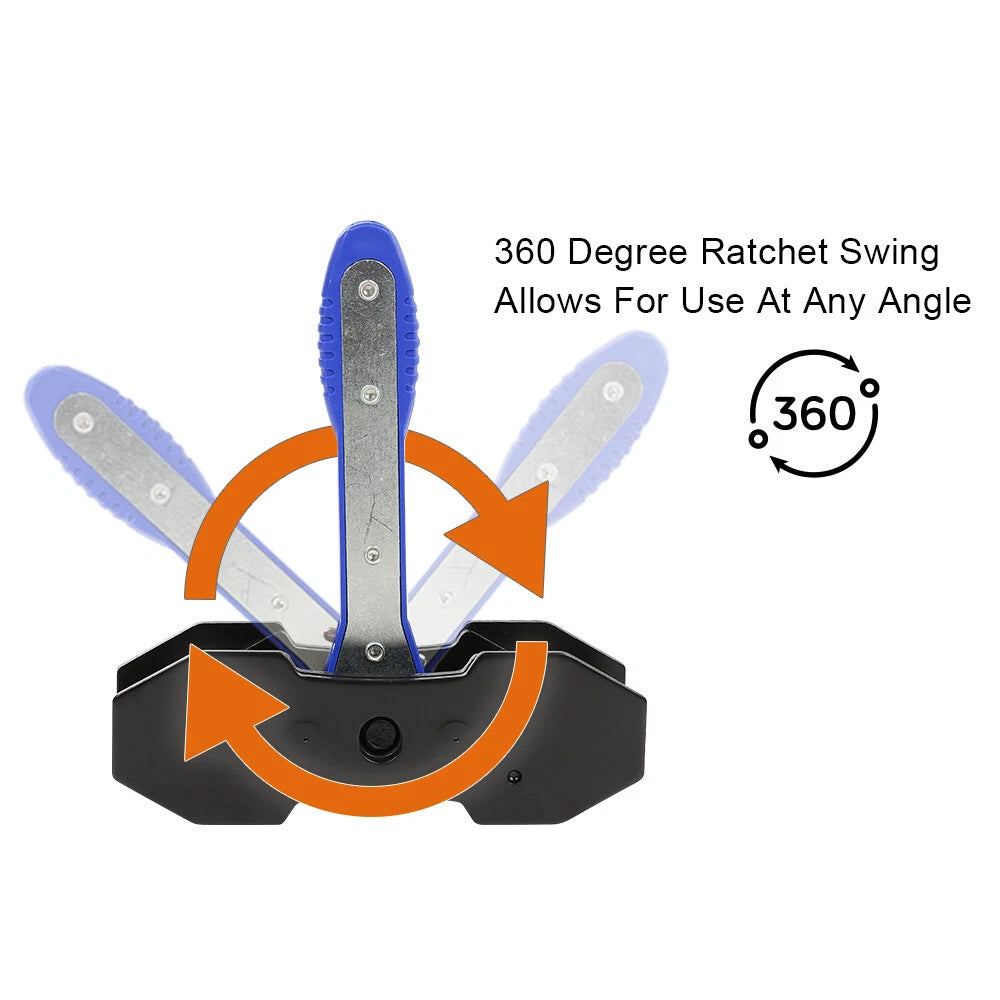 Ratcheting Brake Piston Spreader Wrench for Caliper Pad Installation
