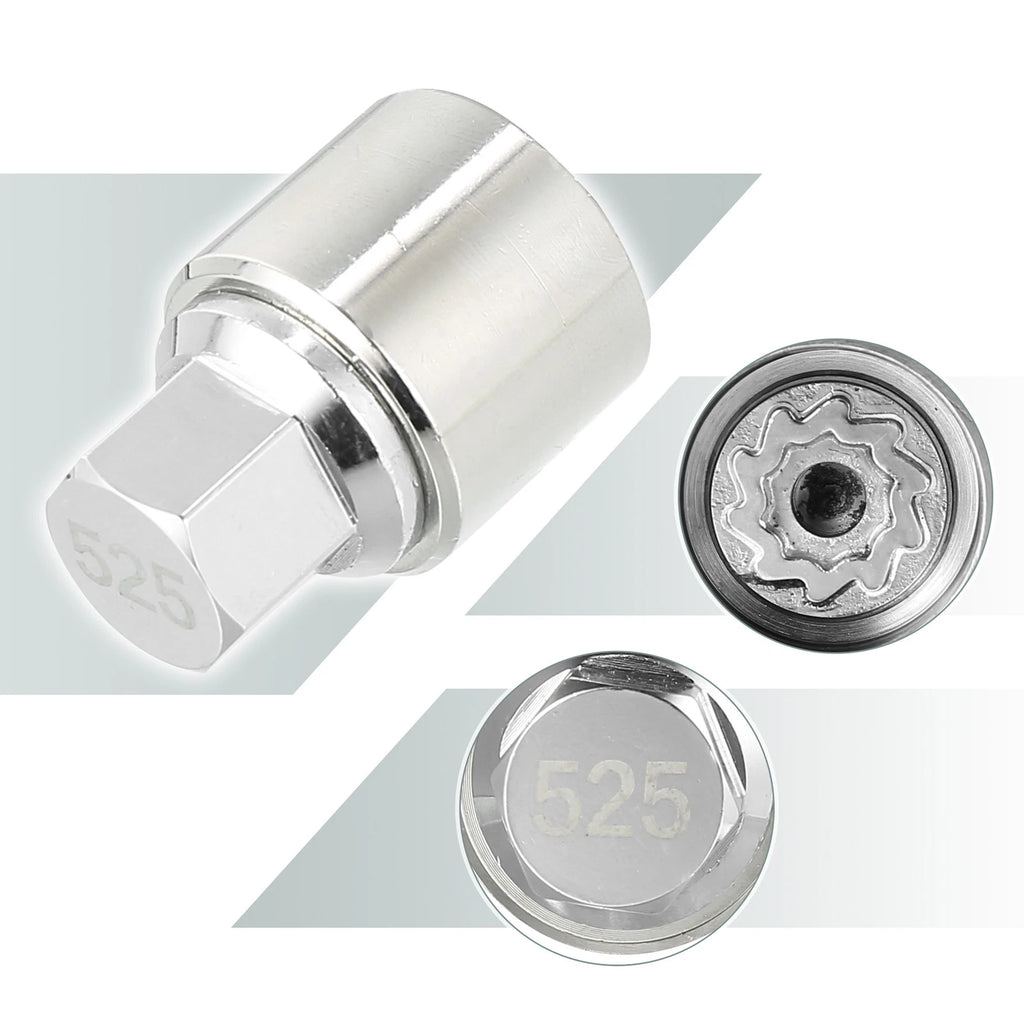 525 Wheel Lock Lug Nut Anti Theft Screw Removal Key for Volkswagen Scirocco (2009–2017)