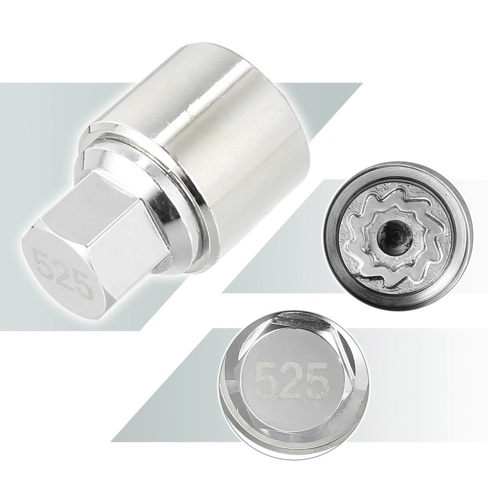 525 Wheel Lock Lug Nut Anti Theft Screw Removal Key for Volkswagen Scirocco (2009–2017)