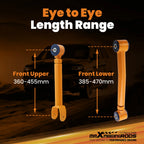 Adjustable Control Arms for Wrangler Grand Cherokee (0-8" Lift)