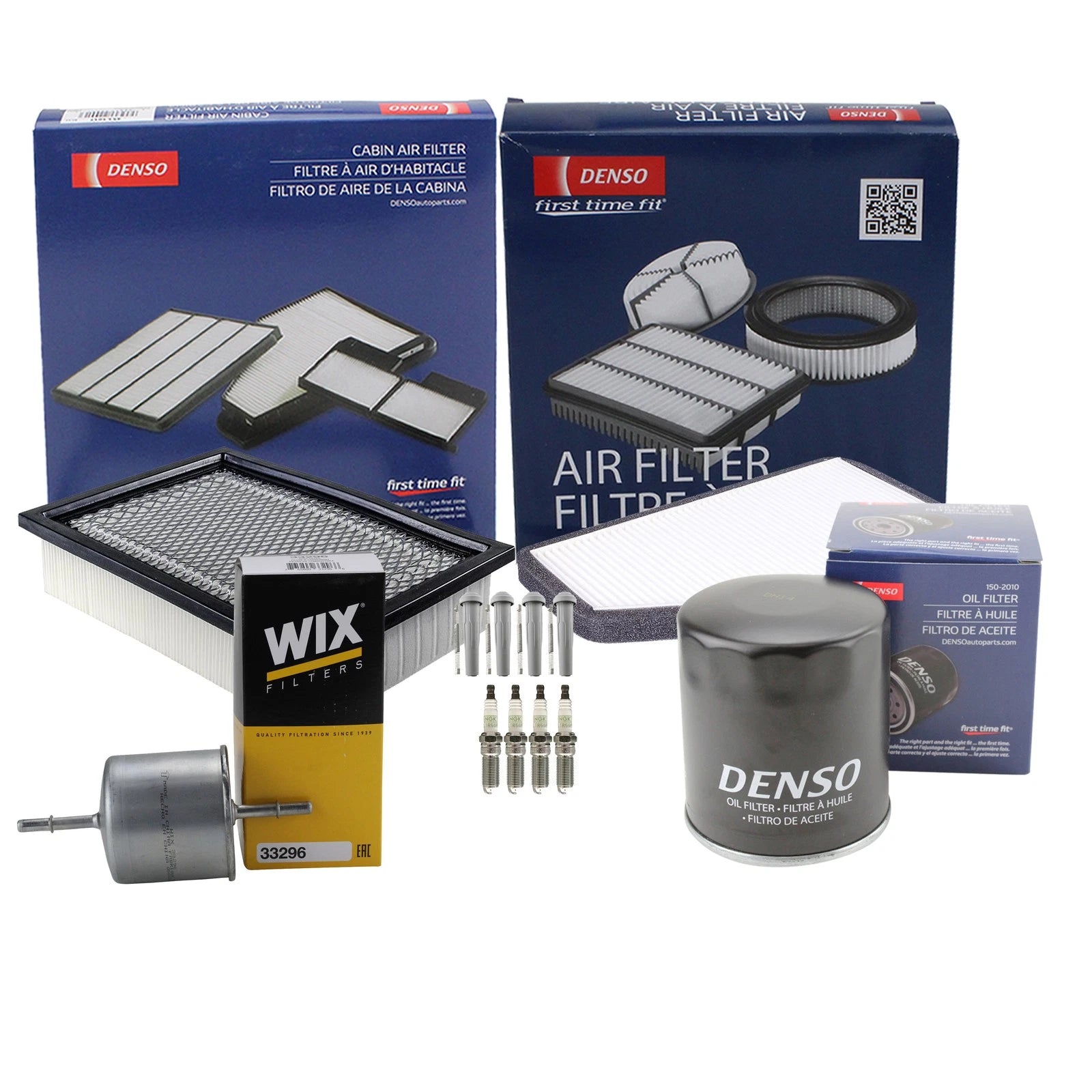 Tune Up Kit with 4 NGK Spark Plugs & Boots for Escape Mariner Tribute (2001–2012)