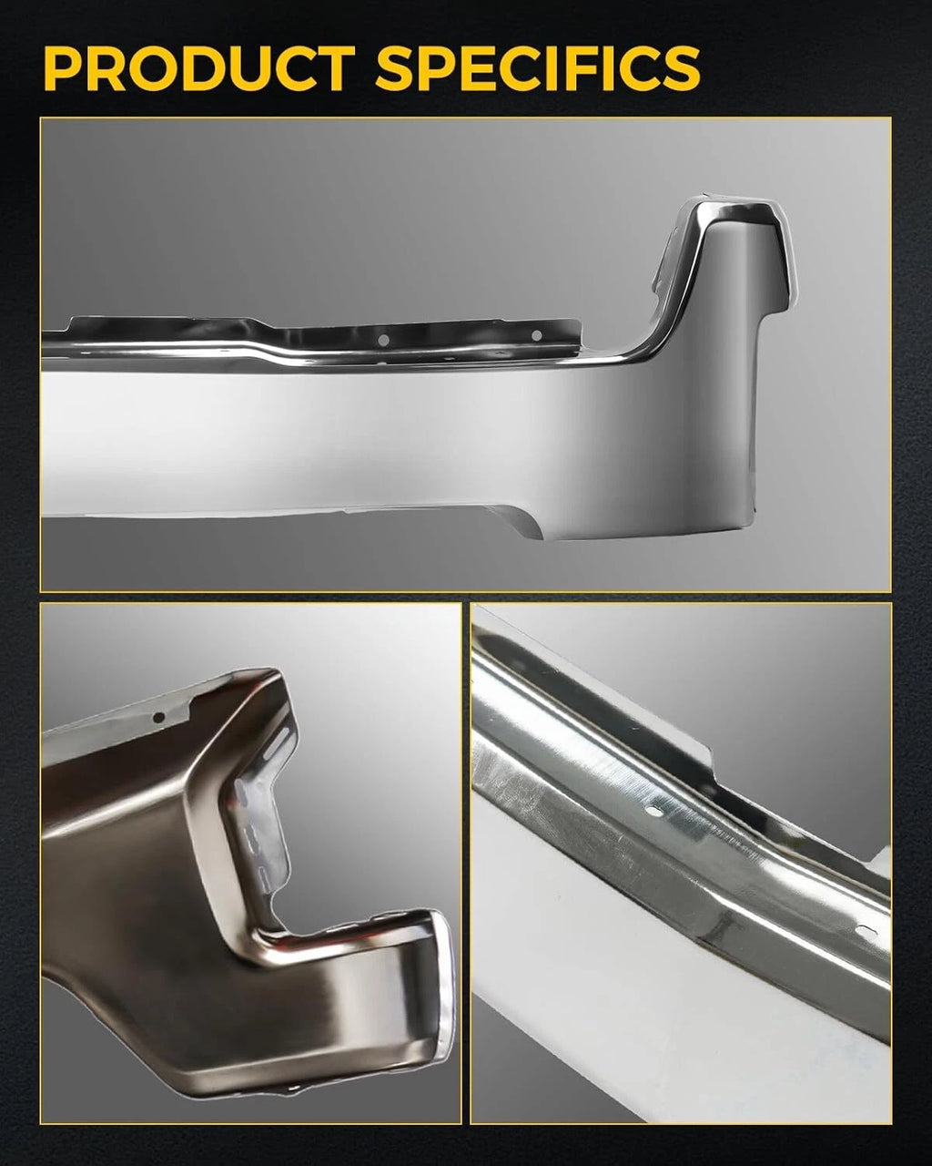 Chrome Steel Front Bumper for Chevy Silverado 1500 (2019–2022)