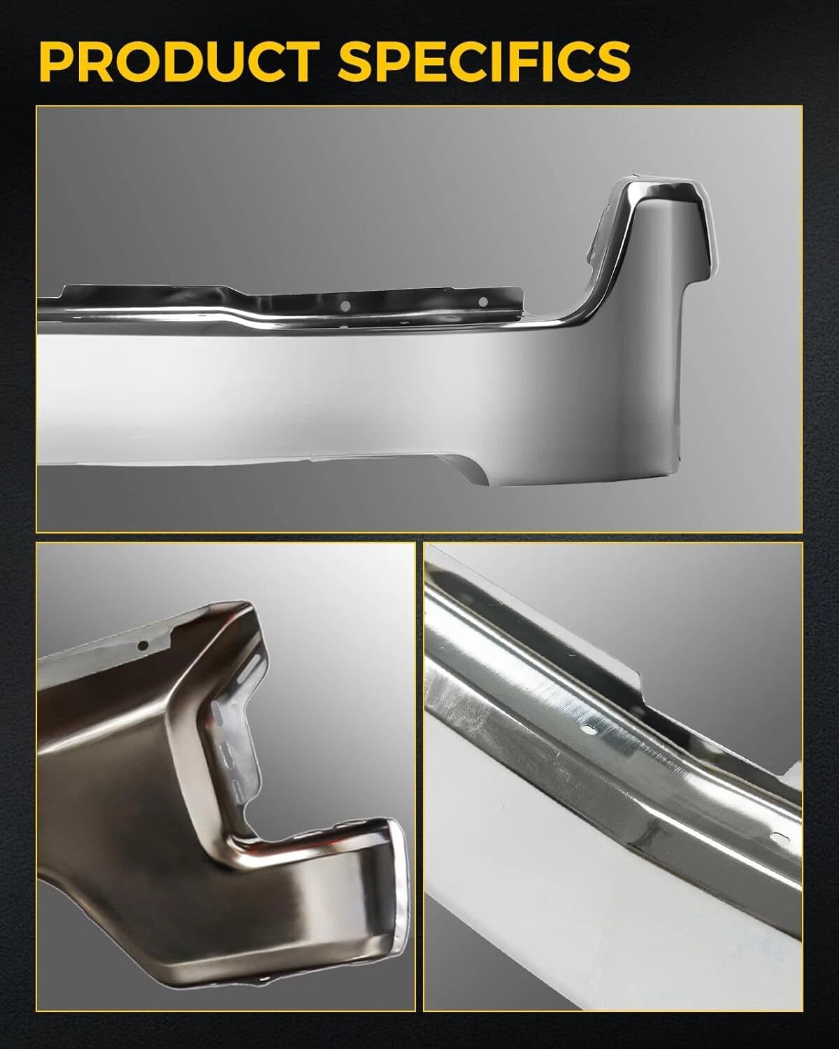 Chrome Steel Front Bumper for Chevy Silverado 1500 (2019–2022)