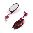Universal Rearview Mirrors for Motorcycle (8mm, 10mm) Red #8