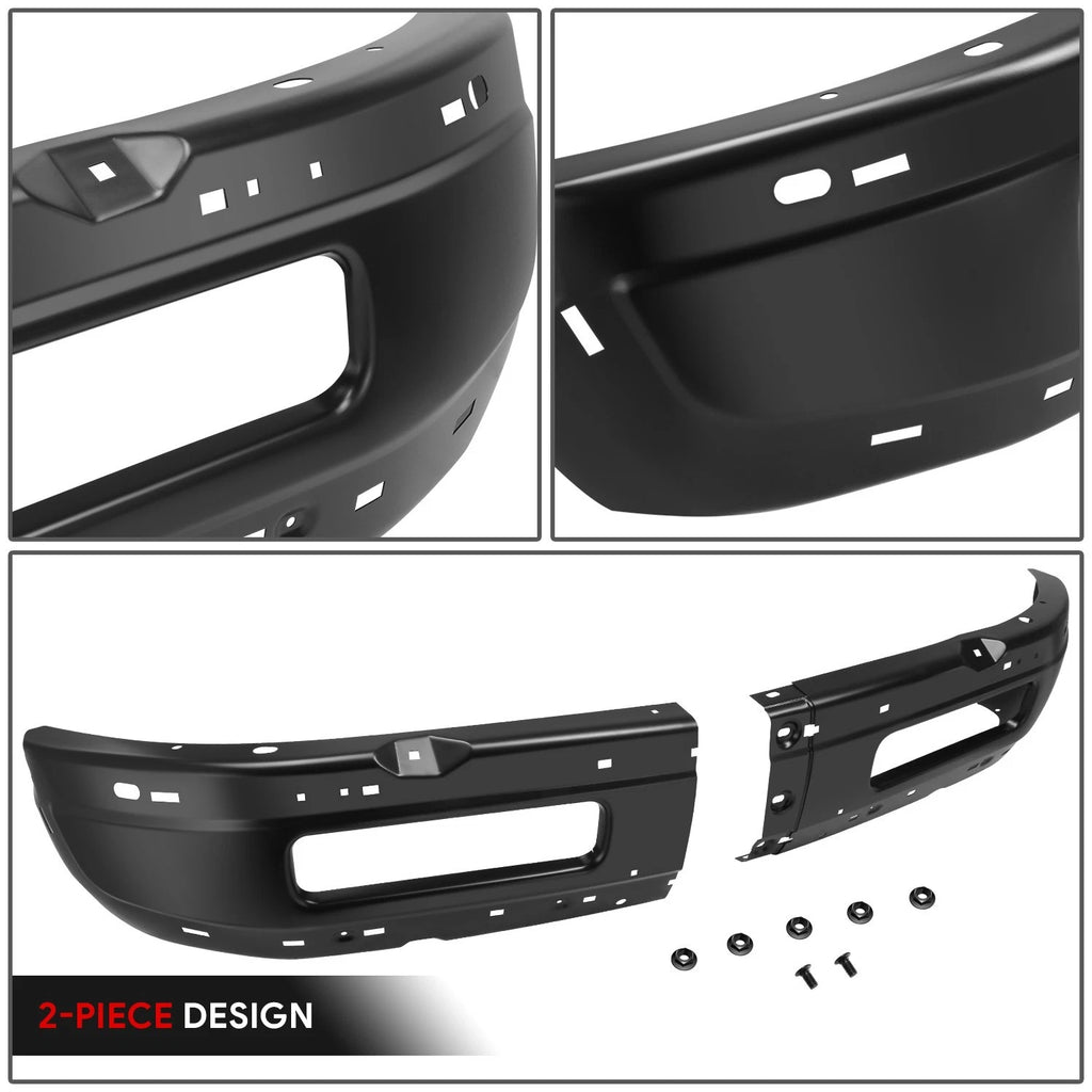 2-Piece Front Bumper Face Bar for Dodge Ram 1500 2500 3500 (1994–2002)