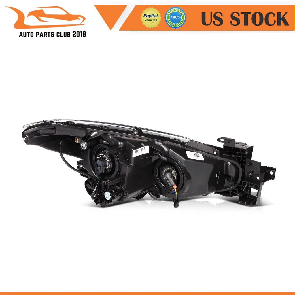 Headlamp for Mazda 3 (2014-2016) Clear Lens Driver Side Assembly