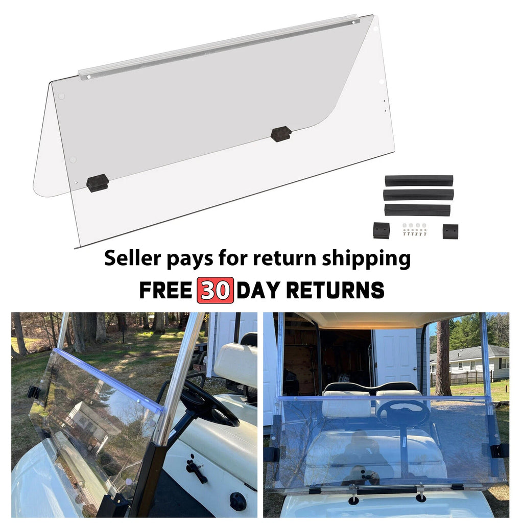 Clear PC Folding Windshield for Yamaha G14 G16 G19 (1995–2003)