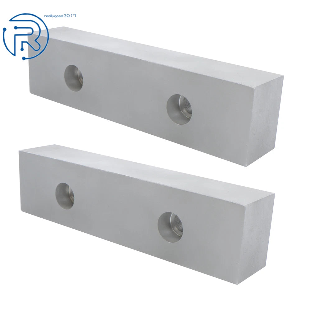 Set of 2 Aluminum Machinable Soft Clamps for 6" Mill Vises