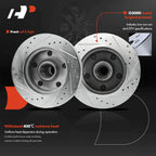 Front Drilled Brake Rotors & Ceramic Pads for Ford F-150 (1994–1996)