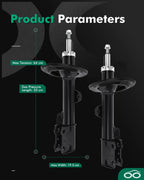 2Pcs Front Shocks Struts for Toyota Highlander (2008–2010)