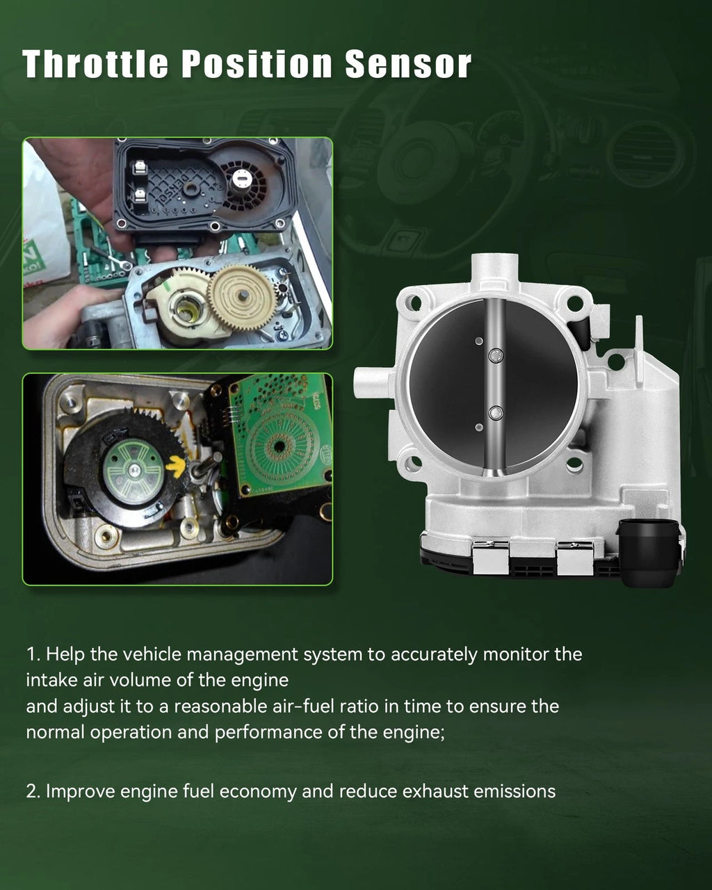 Throttle Body for Mercedes-Benz CLK430 CLK500 CLS500 E350 E430 E500 ML350 SLK280 (1998–2009)