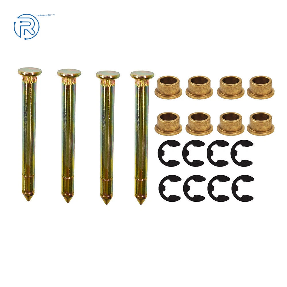 Set of 4 Heavy Duty Door Hinge Pins Bushing Kit for Ford F-150 F-250 F-350 Bronco