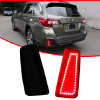 Smoked Rear Bumper Reflector LED Tail Lights for Subaru Outback (2015–2020)