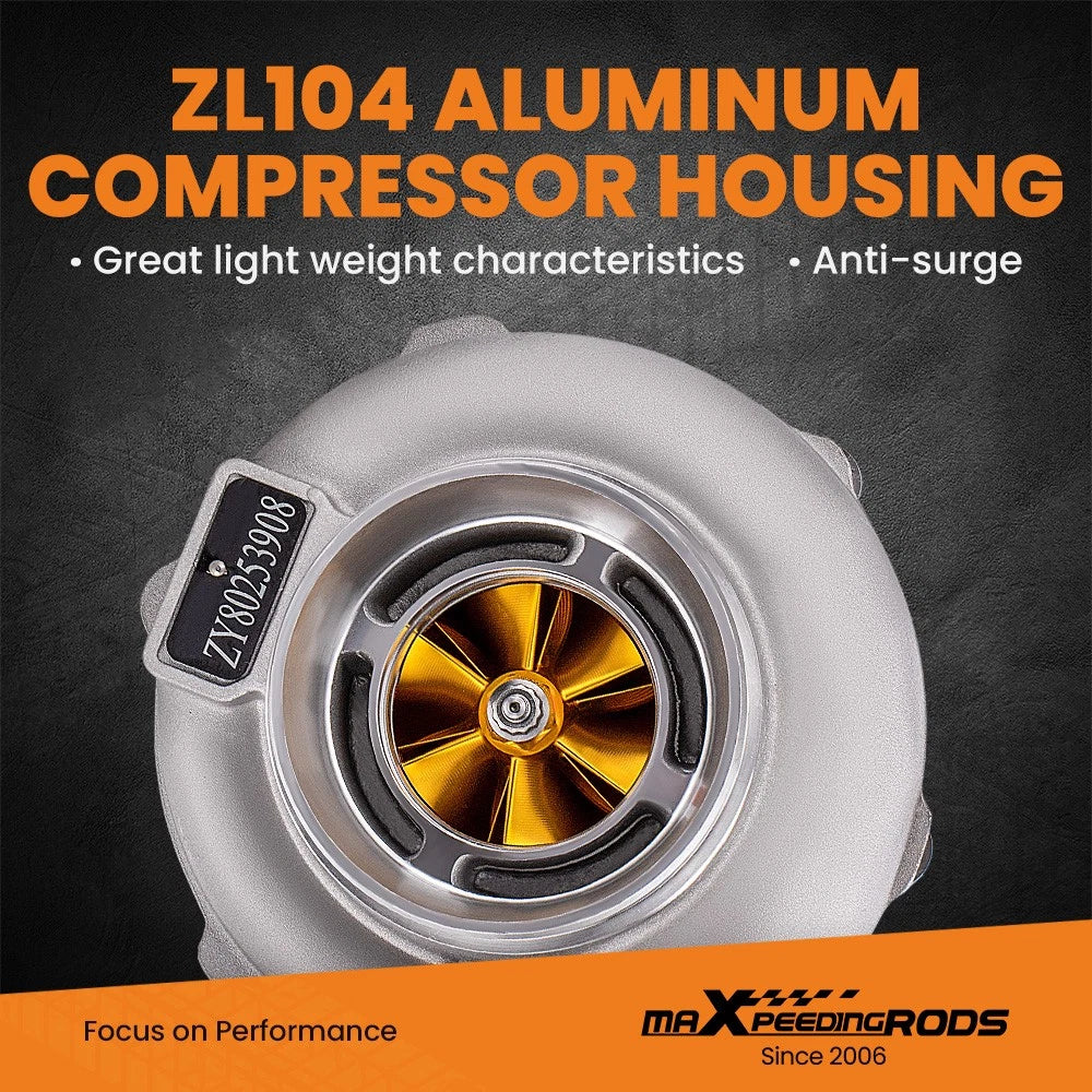 Billet Wheel GT3037 T3 Universal Turbocharger for 2.5L-3.0L Engines (4/6 Cyl) (2013–2014)