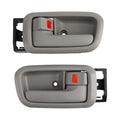 Set of 2 Beige Interior Door Handles w/ Bezel for Toyota Tundra (2000–2006)