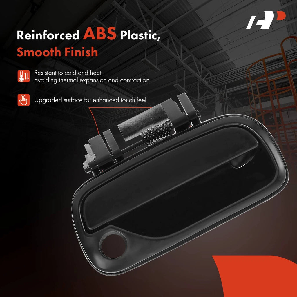 Front Right Smooth Black Exterior Door Handle for Toyota Tundra (2000–2006)