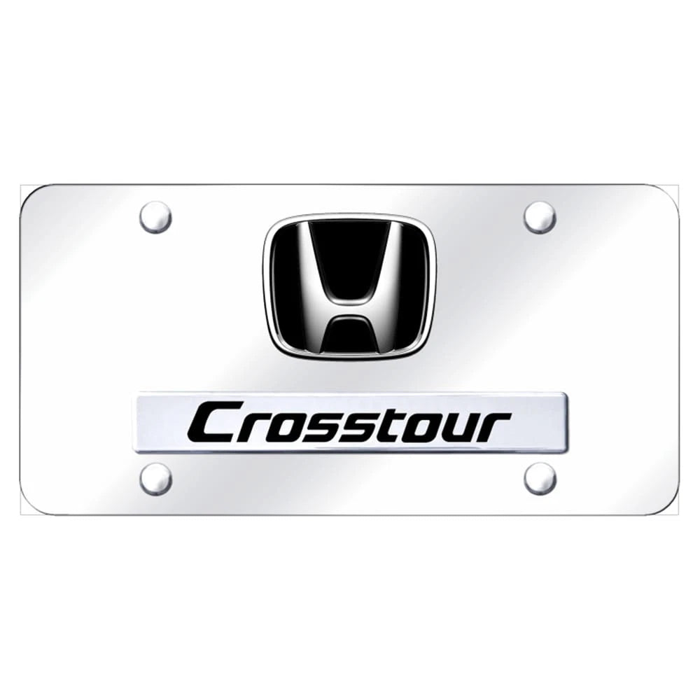 Dual Chrome on Chrome License Plate - Officially Licensed for Honda CrossTour
