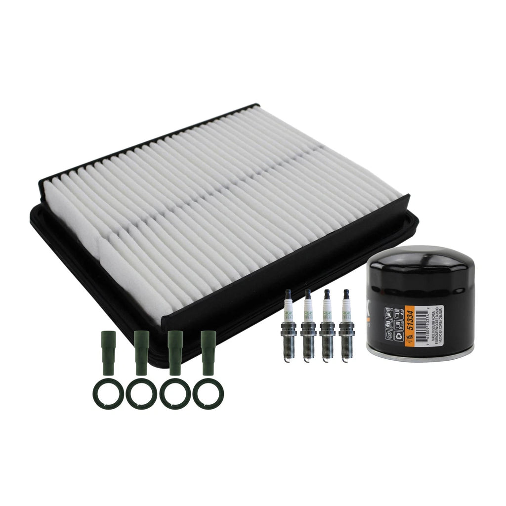 Tune Up Kit with 4 NGK Spark Plugs & Coil Boots for Santa Fe Sorento (2013–2018)