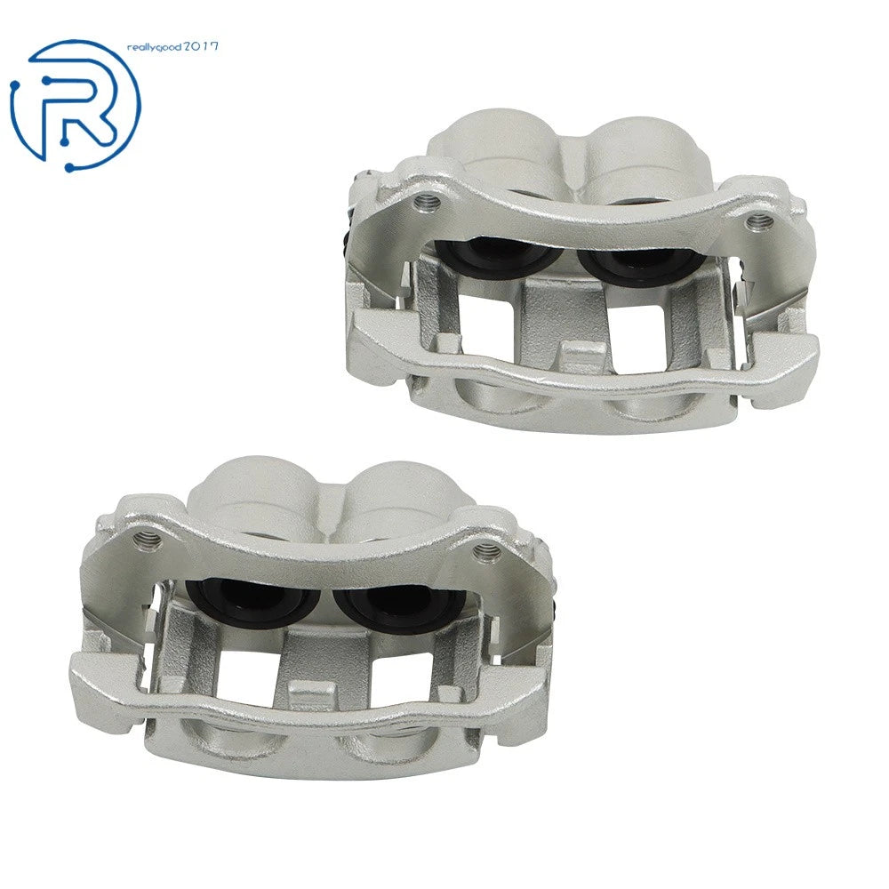 2X Front LH & RH Brake Calipers w/ Bracket for Saturn Pontiac Chevrolet (2004–2007)