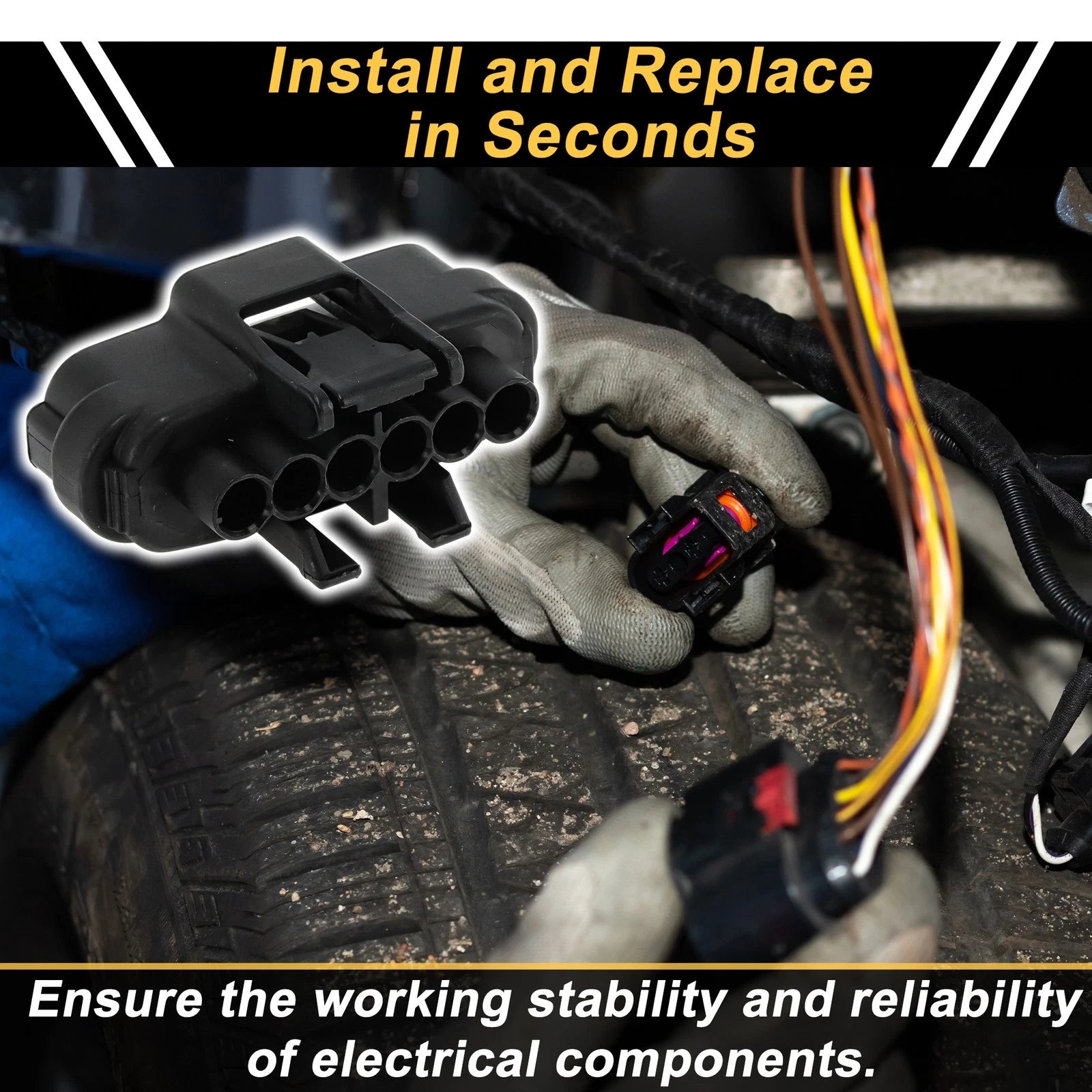 6 Pin Throttle Position Sensor Connector Plug for Toyota 4Runner (1996–2002)