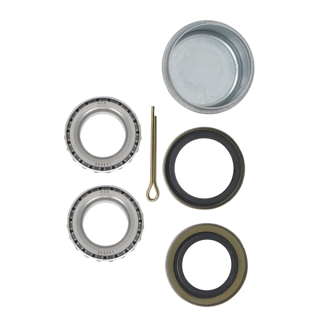 Set of 6 Galvanized Trailer Hub Kit for 2000 lbs Spindle (5 on 4.5")