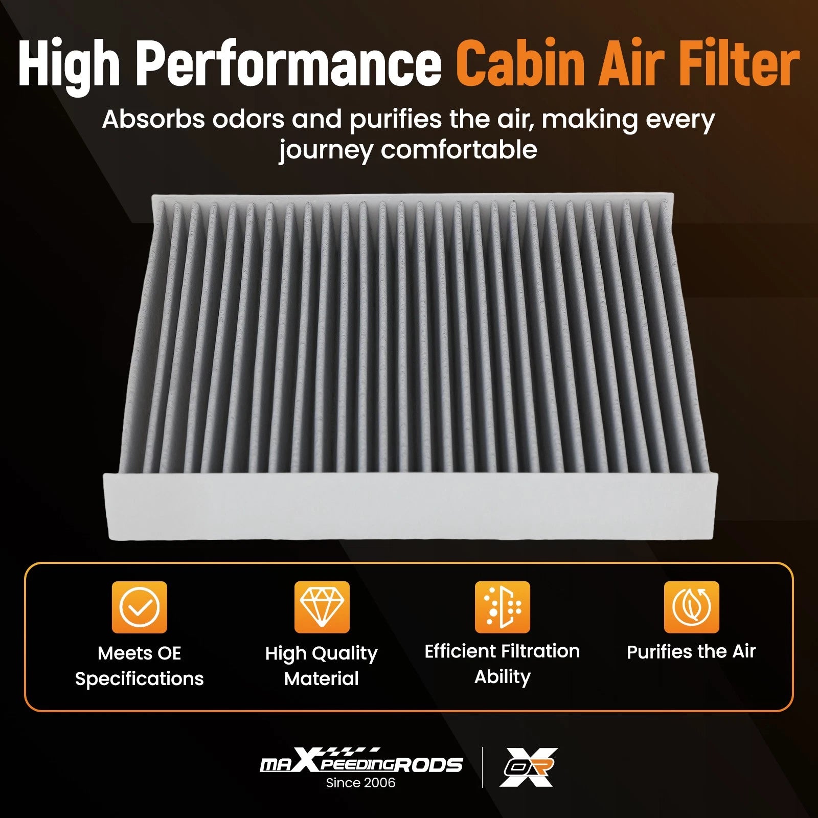 Cabin Air Filter for Lexus GS200t (2016) CF8249A CAF1726 PC5402-P