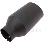 4" Inlet Black Stainless Steel Bolt On Exhaust Tip (Universal)