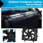Radiator Condenser Cooling Fan w/ Motor for Chrysler PT Cruiser (2001–2010)