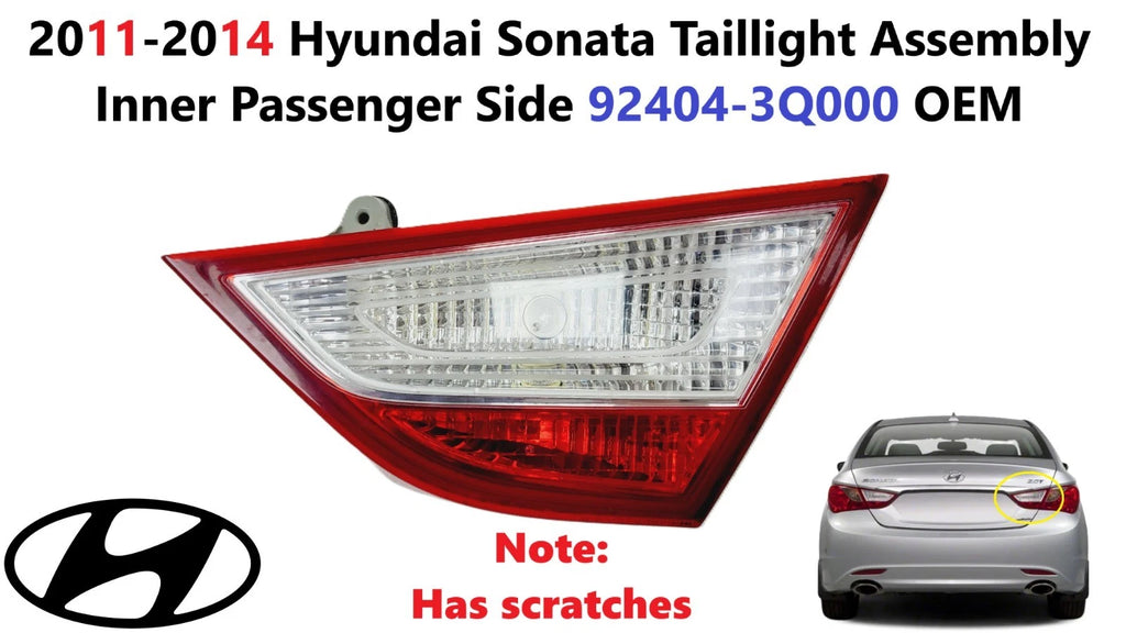 Taillight Assembly Inner Passenger Side for Hyundai Sonata (2011–2014) 92404-3Q000