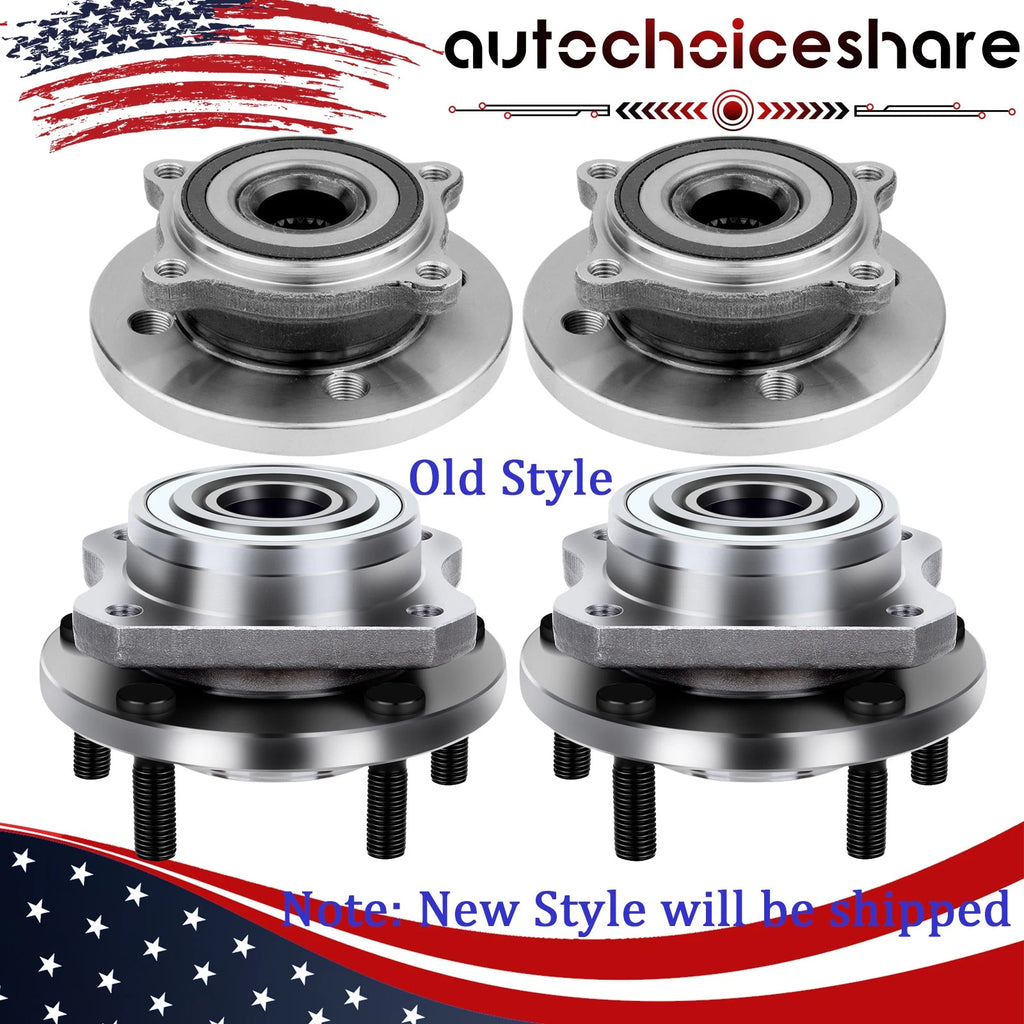 Set of 4 Wheel Hub Bearing Assemblies for Chrysler Town & Country (2004–2007)