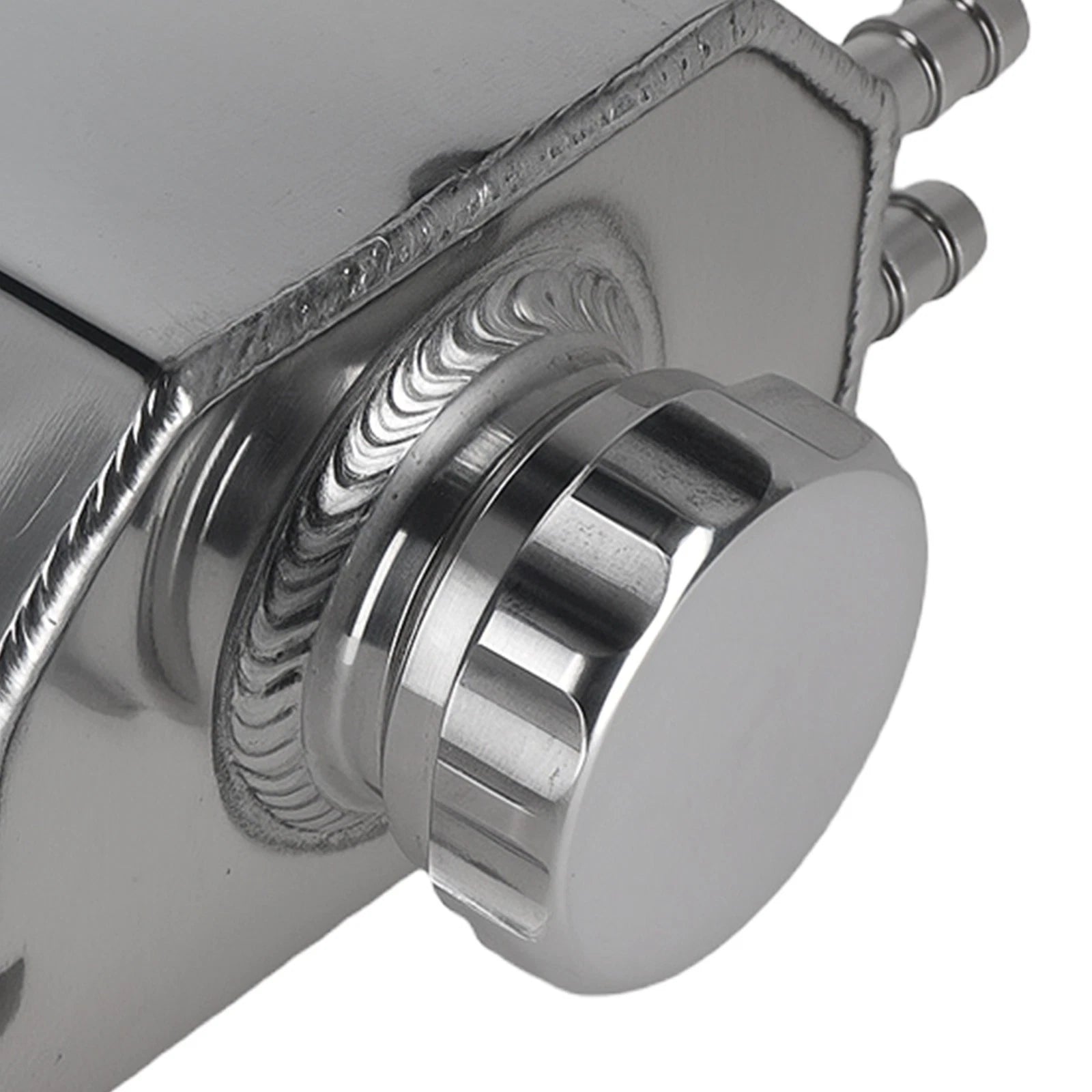 2L Aluminum Coolant Reservoir Overflow Tank for Universal Fit Vehicles