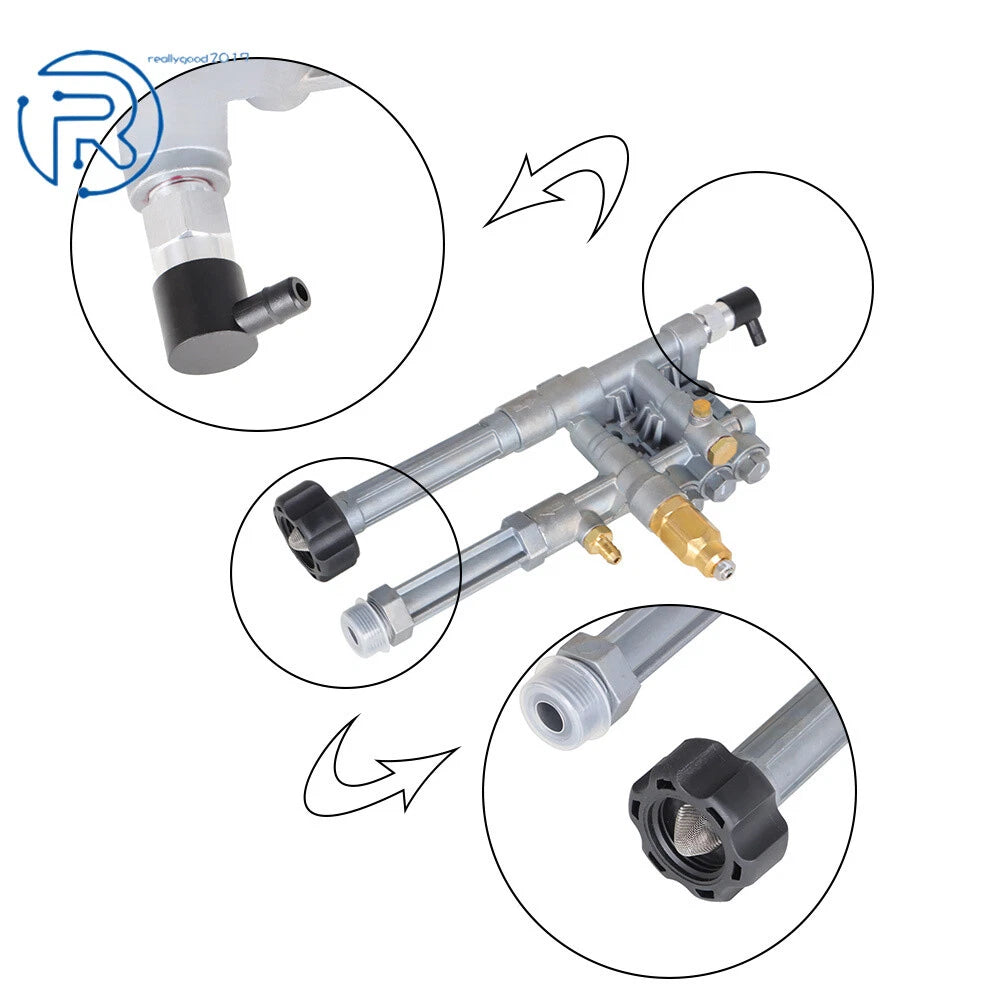 Pressure Washer Pump Head for AR SRMW RMW2.2G24 RMW2G23B RMW2G24 (AR42940)