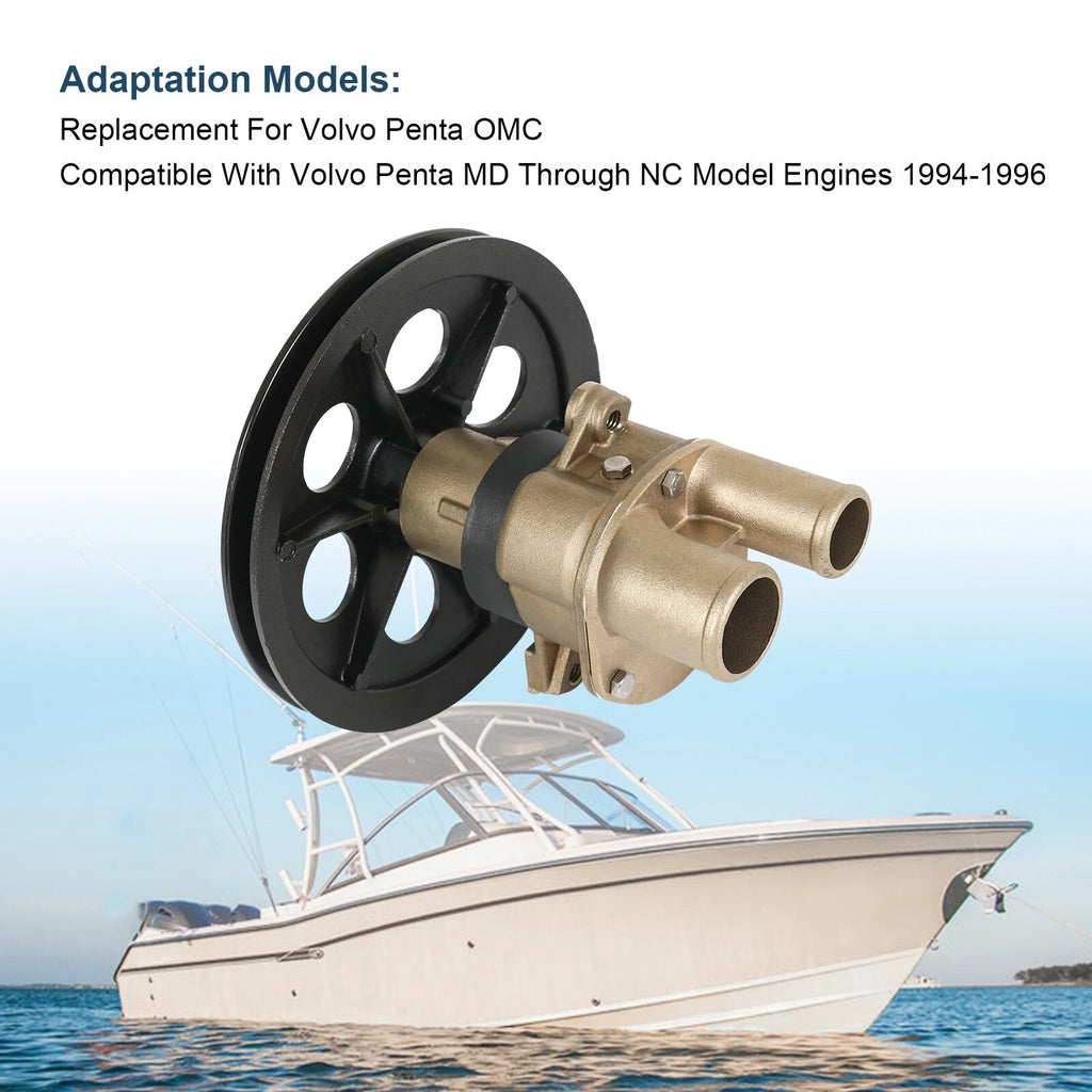 Water Sea Pump for OMC Volvo Penta (6.5" Pulley)